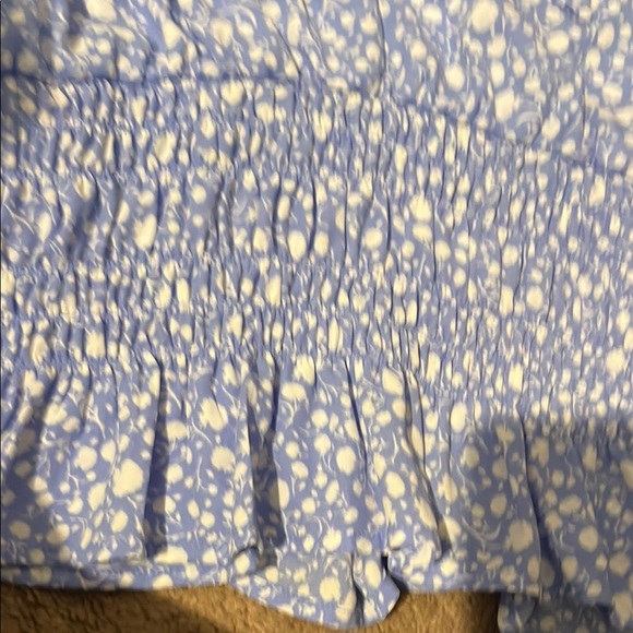 Sienna Sky Casual Country Coastal Light Blue Floral top-Junior large - Picture 4 of 4